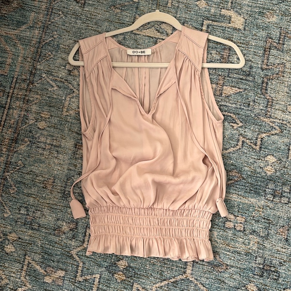 DO+BE light pink blouse size Small
